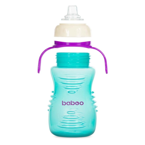 Поильник-непроливайка Baboo с силиконовым носиком, 6+ мес., 260 мл, мятный (8-124) - Pampik - 4
