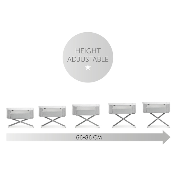 Приставне ліжко Hauck Face to Me 2 Melange Grey (60853-1) - Pampik - 13