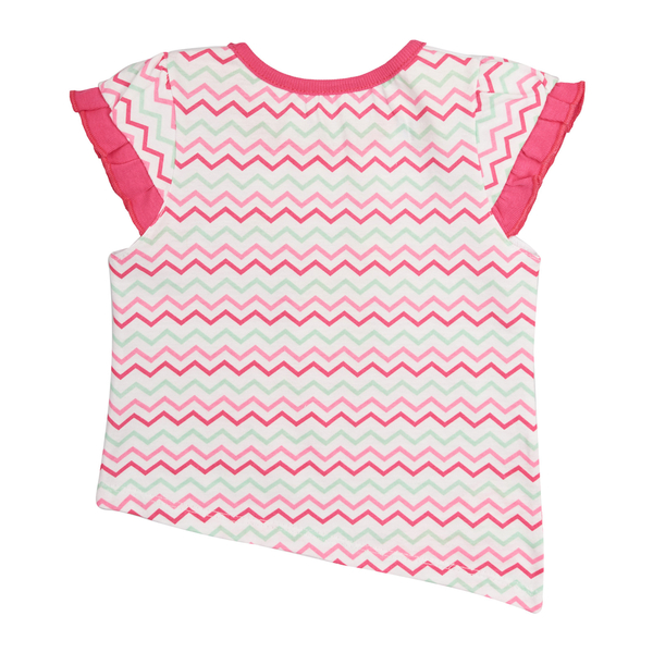 Футболка ясельна Ляля 3Т08 86 Белый Розовый (577054.43752) - Pampik - 2