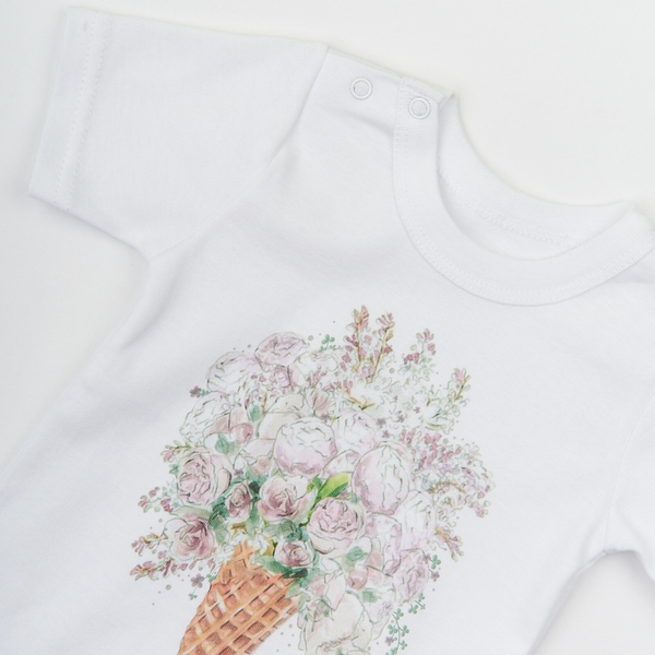 Футболка ясельна Ляля 3Т050 74 Белый (773115.1116849) - Pampik - 3