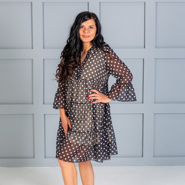 Сукня Ляля 15ШФ120 mom M-S Черный Бежевый (770339.1111004) - Pampik - 2