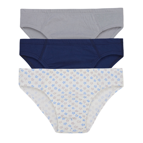 Труси Ляля К12СК101-1;2;3 122-128 Білий Синій Сірий (685492.500102) - Pampik