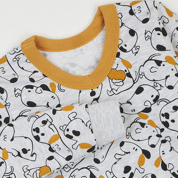 Піжама утеплена Ляля К3ФТ118 К3ФТ143 К3ФТ152 К3ФТ153 футер 104 Сірий (958047.11844617) - Pampik - 6