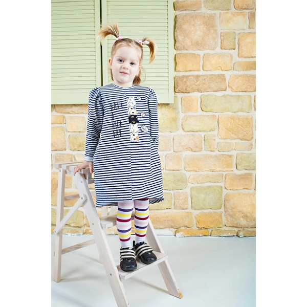 Сукня Ляля 15ДВ122 98 Синий Сірий (787820.1128212) - Pampik - 6