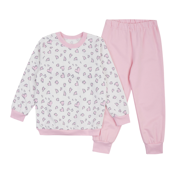 Піжама утеплена Ляля К3ФТ118 К3ФТ143 К3ФТ152 К3ФТ153 футер 92 Рожевий (1027081.11844627) - Pampik