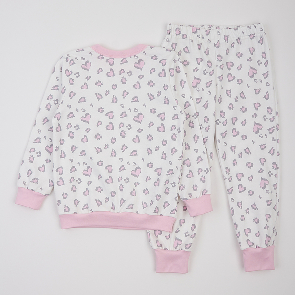 Піжама утеплена Ляля К3ФТ118 К3ФТ143 К3ФТ152 К3ФТ153 футер 104 Молоко (1027075.11844626) - Pampik - 2