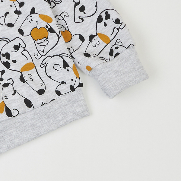 Піжама утеплена Ляля К3ФТ118 К3ФТ143 К3ФТ152 К3ФТ153 футер 104 Сірий (958047.11844617) - Pampik - 7