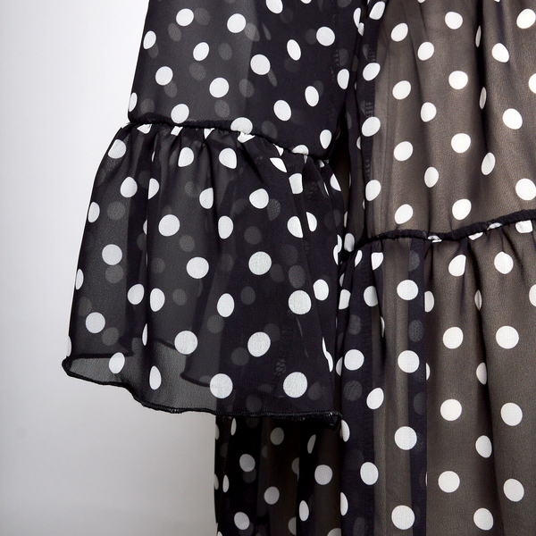 Плаття Ляля 15ШФ120 mom L-XL Чорний Бежевий (770338.1111004) - Pampik - 6