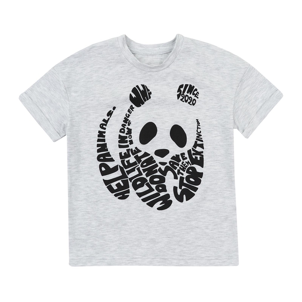 Футболка Ляля 3СК138 77% 122 Серый (789862.1135341) - Pampik