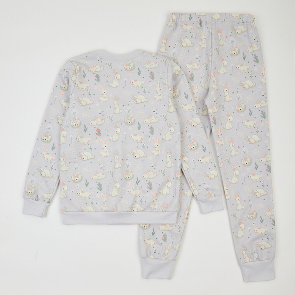 Піжама утеплена Ляля К3ФТ118 К3ФТ143 К3ФТ152 К3ФТ153 футер 104 Серый (963317.11844621) - Pampik - 2