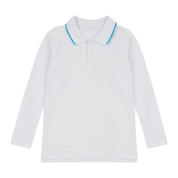 Поло з довгим рукавом Ляля 3ЛК131 146 Білий (989040.917563) - Pampik