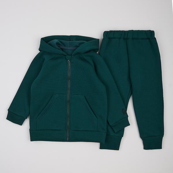 Спортивний костюм на флісі Ляля К2ТФ101 110 Зелений (1026178.11239017) - Pampik