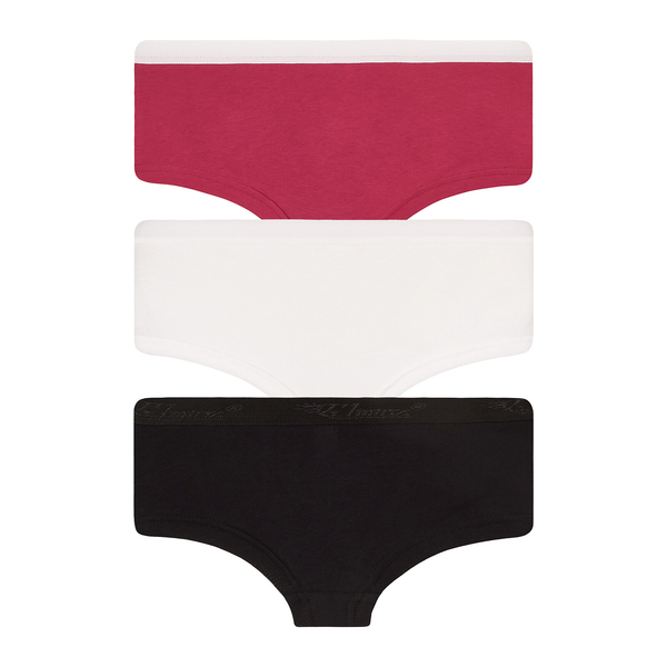 Труси-шорти Ляля К12СК120 98-104 Чорний Білий Бордовий (900532.1256301) - Pampik - 2