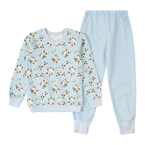 Піжама утеплена Ляля К3ФТ118 122 Голубой (886727.1219143) - Pampik