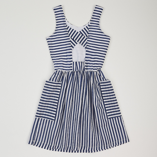 Сарафан Ляля 15БС102 98 Білий Синій (995002.1356151) - Pampik - 2