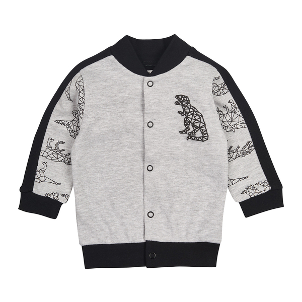 Кофточка Ляля 2ІН011 74 Серый Черный (575765.510011) - Pampik