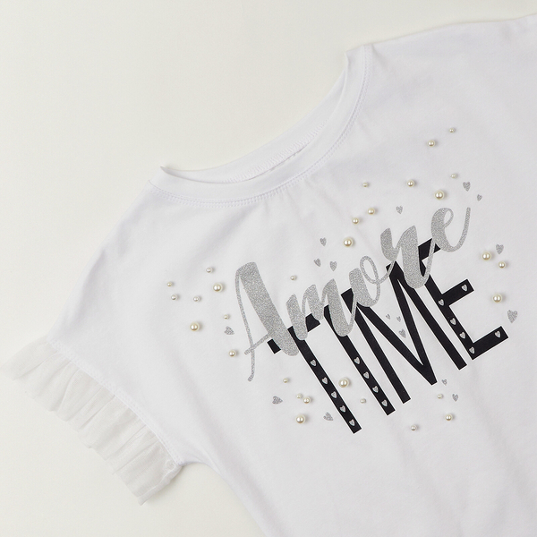 Футболка Ляля 3СК160 158 Белый (914387.1273722) - Pampik - 3