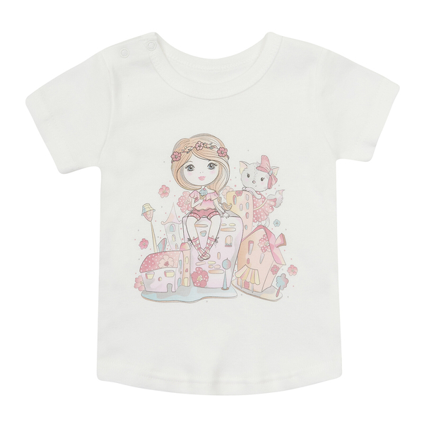 Футболка ясельна Ляля 3Т050 74 Молоко (773119.1116848) - Pampik