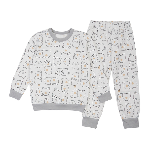 Піжама утеплена Ляля К3ФТ118 110 Молоко (1029655.8038012) - Pampik