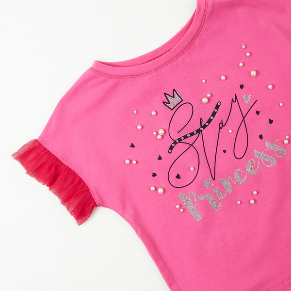 Футболка Ляля 3СК160 104 Розовый (914392.1273723) - Pampik - 3