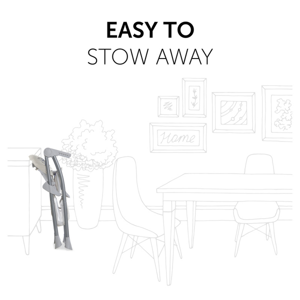 Стільчик для годування Hauck Sit N Fold Circles blue (64102-6) - Pampik - 7