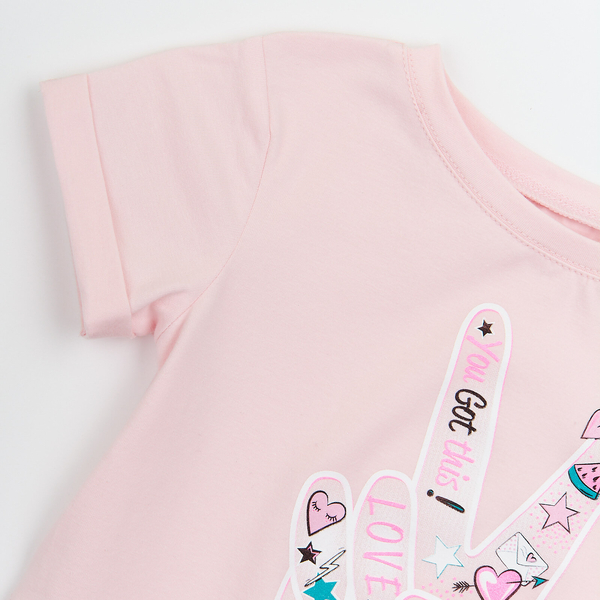 Футболка Ляля 3СК143 110 Розовый (740351.1053793) - Pampik - 4