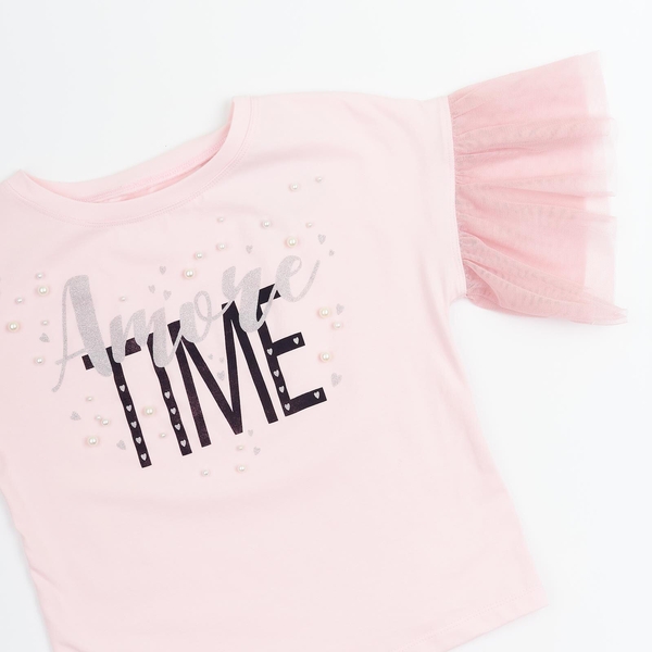 Футболка Ляля 3СК142 164 Рожевий (740403.1053805) - Pampik - 3