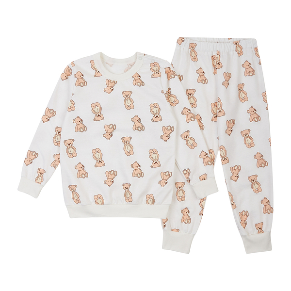 Піжама утеплена Ляля К3ФТ118 110 Молоко (1029654.8038013) - Pampik