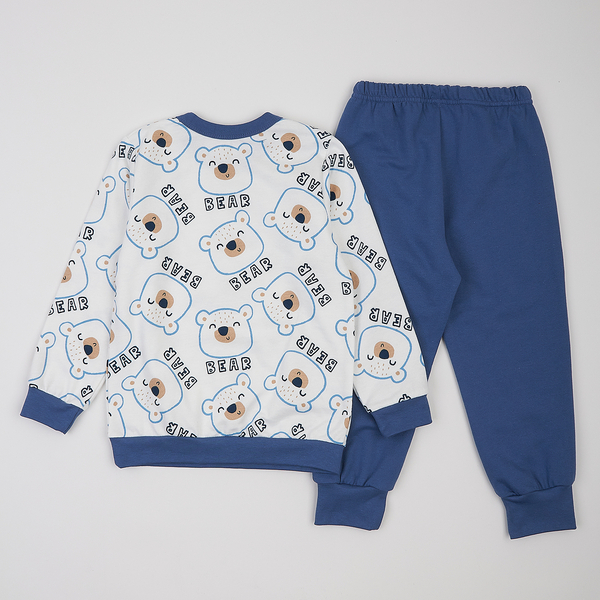 Піжама утеплена Ляля К3ФТ118 К3ФТ143 К3ФТ152 К3ФТ153 футер 104 Синий (1034475.11844632) - Pampik - 2