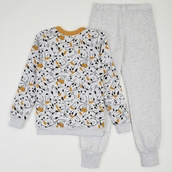 Піжама утеплена Ляля К3ФТ118 К3ФТ143 К3ФТ152 К3ФТ153 футер 104 Сірий (958047.11844617) - Pampik - 2