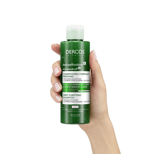 Шампунь-скраб Vichy Dercos Micro Peel для глубокой очистки кожи головы и волос против стойкой перхоти и избытка себума, 250 мл - Pampik - 7