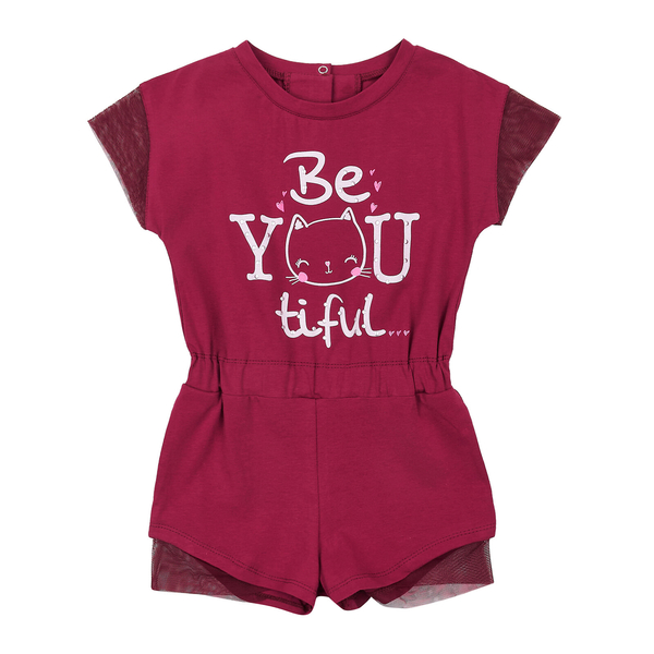 Ромпер Ляля 8СК100 104 Бордовый (711176.1014152) - Pampik