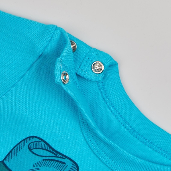 Футболка ясельна Ляля 3Т050 74 Блакитний (773093.1116843) - Pampik - 3