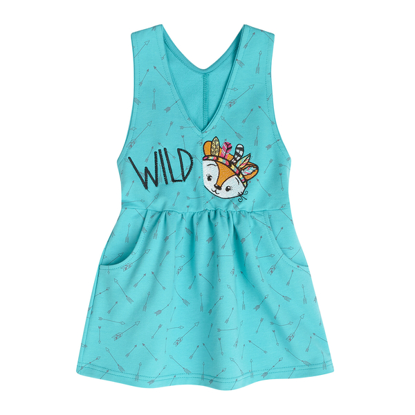 Сарафан Ляля 15ДВ121 116 Голубой (852084.1127635) - Pampik