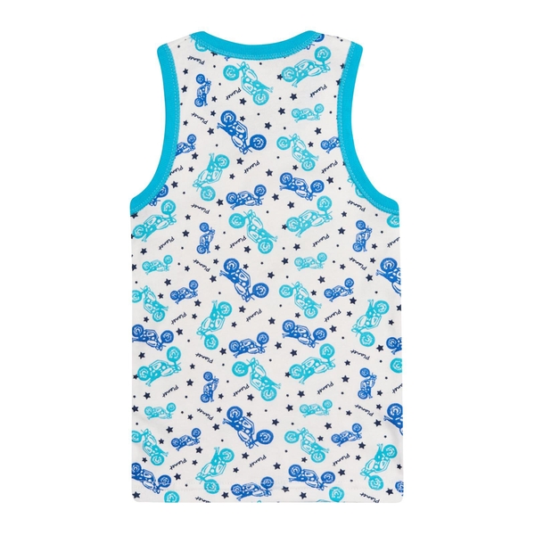 Майка Ляля 4БК101-1 4БК101-2 4БК101-3 БК101-3 4БК01 140 Белый Синий (576929.511635) - Pampik - 2