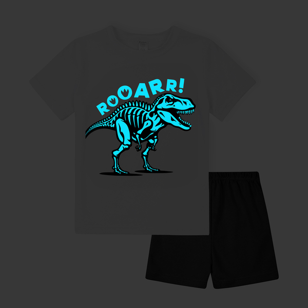 Піжама, що світиться Garnamama Neon PG Summer 158 Білий Чорний (1030518.9877361) - Pampik - 2