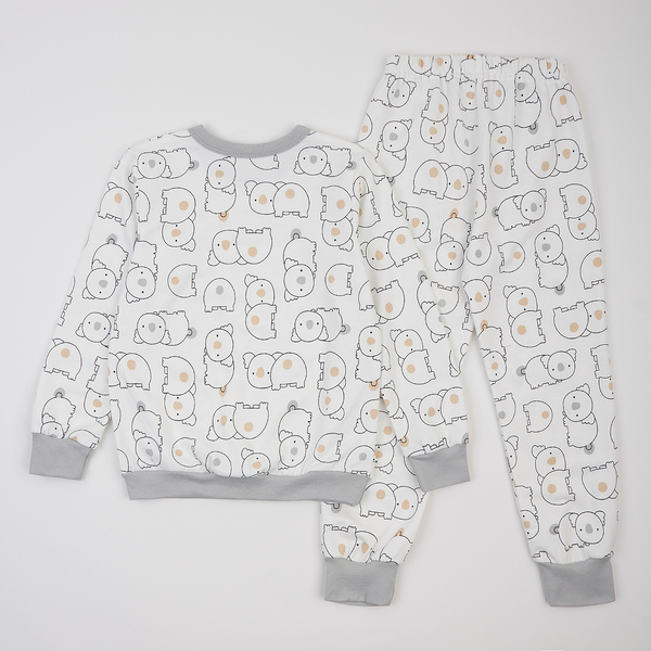 Піжама утеплена Ляля К3ФТ118 К3ФТ143 К3ФТ152 К3ФТ153 футер 122 Молоко (1027069.11844623) - Pampik - 2