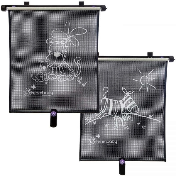 Сонцезахисні шторки DreamBaby Зебра та Тигр, 2 шт. (G238) - Pampik