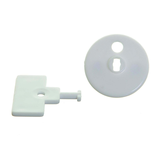 Заглушки для розеток DreamBaby Euro, 12 заглушок + 4 ключі (G899) - Pampik - 2