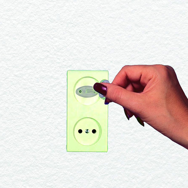 Заглушки для розеток DreamBaby Euro, 9 заглушок + 3 ключі (G142E) - Pampik - 3