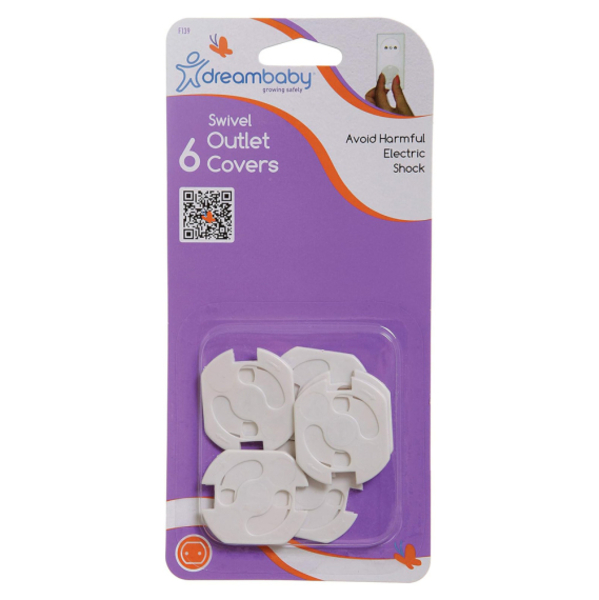 Заглушки для розетки DreamBaby Euro, маленькие, 6 шт. (G139) - Pampik