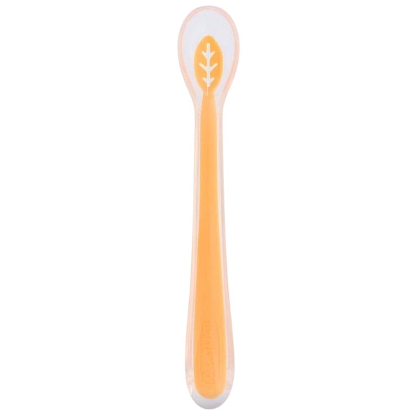 Ложка силиконовая Baboo, оранжевый (10-008) - Pampik