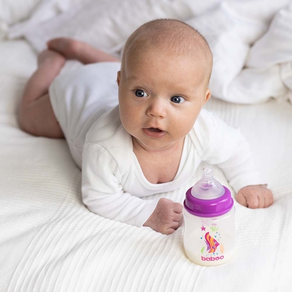 Силиконовая соска Baboo, широкое горлышко, средний поток, 3+ мес, 2 шт. (4-111) - Pampik - 5
