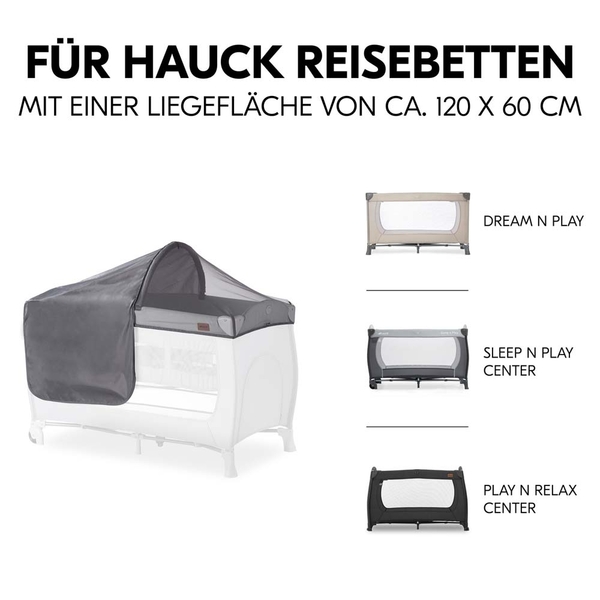 Сітка для дитячого манежу Hauck Travel Bed Canopy Grey (59920-4) - Pampik - 3