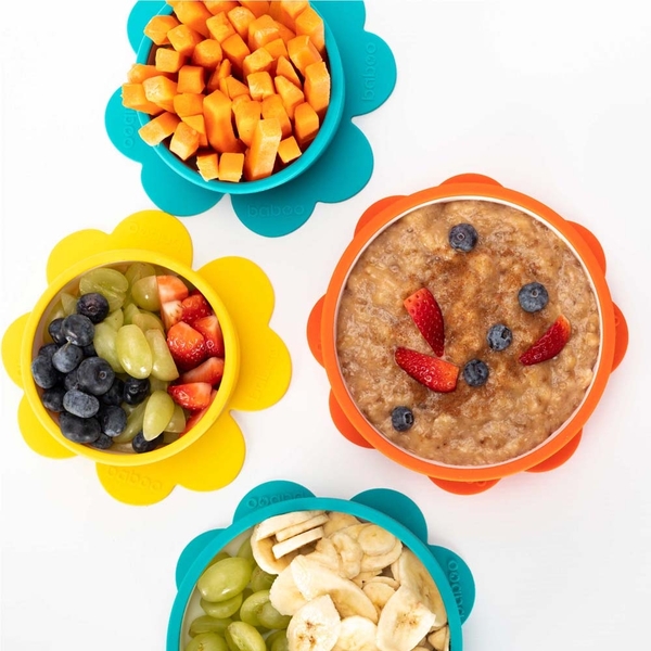 Мисочка силиконовая Baboo с основой-присоской, 6+ мес, какао (9-035) - Pampik - 8