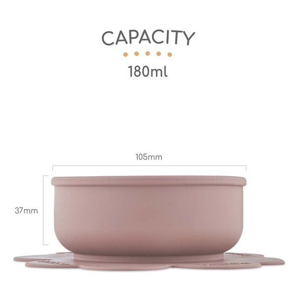 Мисочка силиконовая Baboo с основой-присоской, 6+ мес, какао (9-035) - Pampik - 9