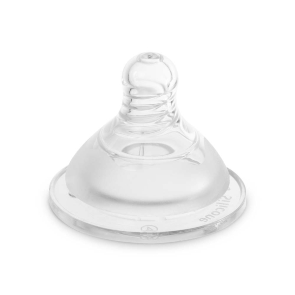 Силіконова соска Baboo, широке горлечко, повільний потік, 0+ міс, 2 шт. (4-110) - Pampik
