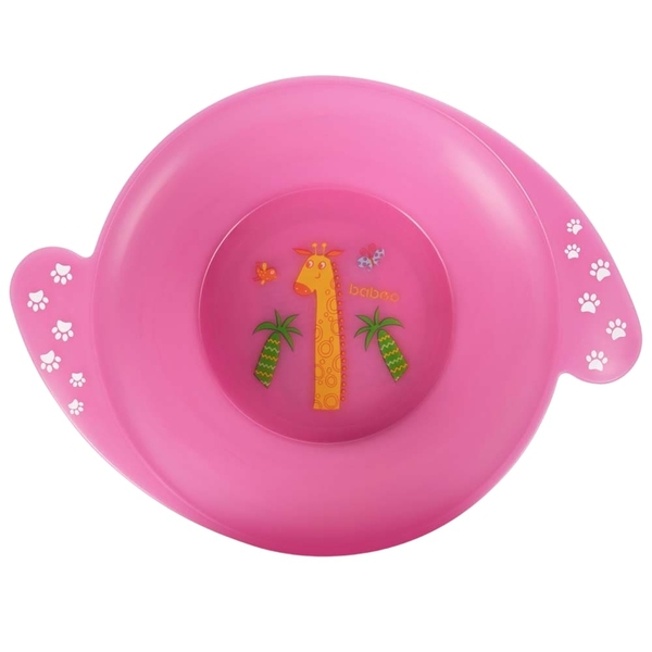 Мисочка Baboo Safari с ручками, розовый (9-030) - Pampik
