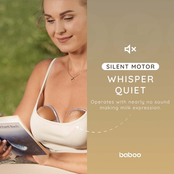 Молоковідсмоктувач електричний портативний Baboo, подвійний, какао (2-012) - Pampik - 3