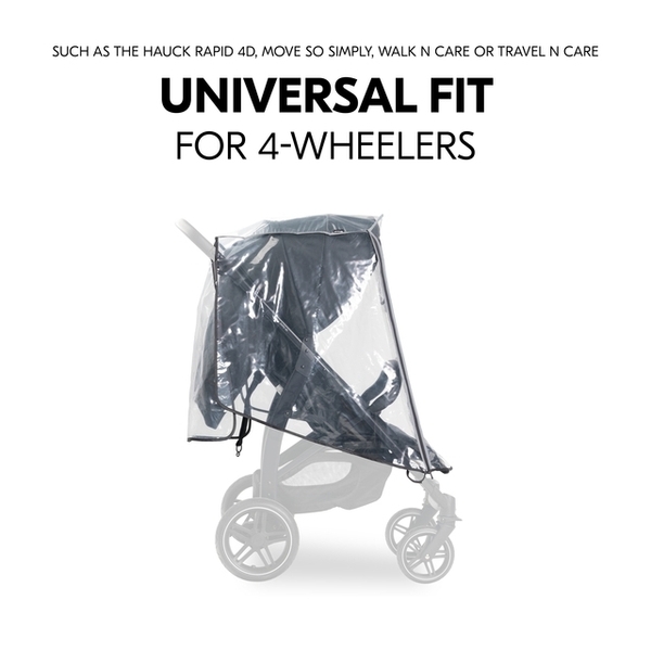 Дождевик Hauck Pushchair Raincover 4W (55077-9) - Pampik - 5
